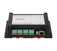 Modulo di controllo remoto RJ45 /IP, relè a 8 canali 250 V/AC 10 A, scheda relè controllata via Ethernet con protezione tramite optoisolatore per sistemi di domotica e di (Nera)
