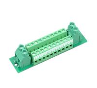 Modulo di distribuzione con morsettiera a 2x12 o 2x10 posizioni da 16 Ampere e 48 V(HL-PBB-2-12-MINI)