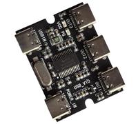 Modulo di espansione hub USB 2.0 tipo C 1 in 3 uscite, modulo di espansione hub USB di tipo C, senza driver, riconoscimento automatico e installazione del computer (1 confezione)