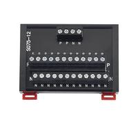 Modulo di espansione morsettiera for cablaggio con terminale a vite su guida Din 5~240VAC/DC universale 15A 1 pezzo(S075-12)