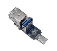 Modulo di espansione multiporta adattatore USB C compatto con 1xUSB3.0 Port 2xUSB2.0 Trasferimento dati ad alta velocità per hub PC C