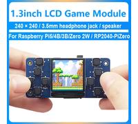 Modulo di gioco Raspberry Pi Zero Schermo LCD da 1,3 pollici con pulsante E altoparlante audio per Raspberry pi2W/3B/4B/5/ RP2040-PiZero