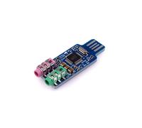 Modulo di Interfaccia Audio USB CM108 da 2 Pezzi, Scheda Audio Esterna Senza Driver con ADC/DAC A 24 Bit, Jack Stereo da 3,5 mm, I2S