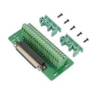 Modulo di interfaccia per montaggio su guida DIN DB37, scheda di breakout con connettori maschio e femmina e morsetti a vite, supporto PCB in FR-4 compatto per sistemi di controllo (Spina femmina)