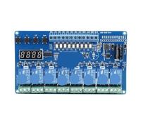 Modulo di interfaccia relè temporizzato multifunzione a 8 canali AC 8-36V con optoaccoppiatore e display rosso a coppia luminosa