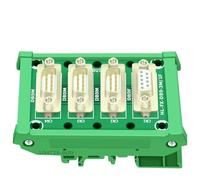 Modulo di interfaccia scheda D-SUB DB9 femmina a maschio da 1 pz con piedino for montaggio su guida DIN e piedino for montaggio a pannello DB9 splitter(With carrier)