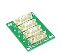 Modulo di interfaccia scheda D-SUB DB9 maschio a femmina da 1 pz con piedino for montaggio su guida DIN e piedino for montaggio a pannello DB9 splitter(Without Carrier)