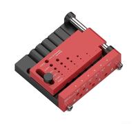 Modulo di posizionamento per foratura centrale della barra rotonda con controllo della profondità integrato e boccole in acciaio temprato per un allineamento preciso dei fori nell'artigianato (T0012)