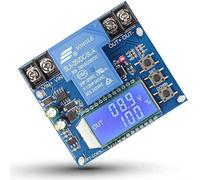 Modulo di protezione automatico a bassa tensione DC 6 V-60 V con display LCD, limite superiore e inferiore regolabile per modalità di ricarica e scarica, funzione di ritardo per batterie al piombo