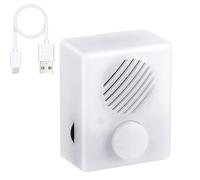 Modulo di registratore vocale per peluche - registratore bianco a batteria | Scatola per messaggi vocali per giocattoli e cuscini, multimessaggio, 6 minuti, per giocattoli personalizzati