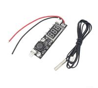Modulo di regolazione della temperatura della ventola DC12V con display a LED, supporto ventola 0.2-2A, gamma 9.9-99.9C, set di fabbrica 30C Start 35C Full 28C Off (cilindri)