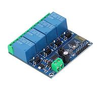 Modulo di relè a 4 con Luce Indicatore per Controllo del Telefono Cellulare DC12V - Adatto per gli Appassionati di Automazione Domestica