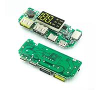 Modulo di ricarica con display digitale, doppia uscita USB, batteria al litio Power Bank Board con indicatore LED per progetti fai da te da 3,7 V (2,4 A)