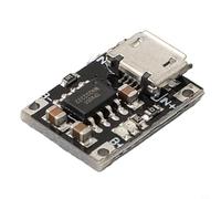 Modulo di ricarica per batteria agli ioni di litio 1S 3,7 V con corrente da 1 A e uscita 4,2 V per progetti di alimentazione USB fai da te, ingresso USB, 12,5 × 15,5 × 3,5 mm