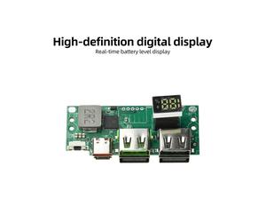 Modulo di Ricarica Rapida A Display Digitale IP5356 PD QC 22.5W per Power Bank DIY con Schermo HD e Controller Stabile