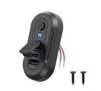 Modulo di ricarica USB 12 V per camper barca bus con 3 porte di uscita PD 30 W per ricarica rapida QC3.0 e indicatore luminoso blu per lo stato