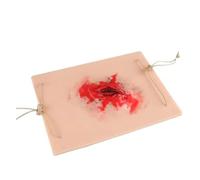 Modulo di simulazione del trauma indossabile - 27x19,5 cm/10,63x7,68'' - Modello di pelle di addestramento riutilizzabile per lo sviluppo di competenze pratiche, facile da pulire,Natural