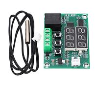 Modulo di termostato digitale - controllatore di temperatura a doppio display, son e allarme di sicurezza, uso versatile per congelatori e sale macchine, DC12V 10A Output Compact