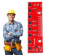 Modulo di tracciamento a 8 , modulo sensore di tracciamento, 3,3 V-5 V, modulo successore rilevatore rosso, piastra di riconoscimento a 8 bit con 8 sensori per il rilevamento di D