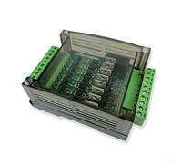 Modulo di uscita DC PLC a 8 canali, 5A per canale, Scheda transistor NPN con isolamento dell'accoppiatore ottico, Montaggio su guida DIN ignifugo, Controllo di automazione industriale