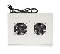 MODULO 2 VENTOLE A SOFFITTO CON TERMOSTATO COLORE GRIGIO PER ARMADI 22/42U PROFO