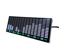 Modulo di visualizzazione dello spettro audio del misuratore LED pronto all'uso Musica per indicatore di livello sonoro Vu Bar - Gamma 20hz-25khz Alimentazione a 15 segmenti (5V/1A) Tipo-c
