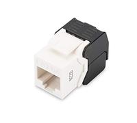 Modulo DIGITUS Keystone - Cat-6A - non schermato - RJ45 - Classe EA - 500 MHz - 10GBase-T - Senza utensili di montaggio - Bianco, Modulo Keystone, Cat 6A - Non Schermato