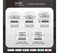 Modulo dimmer luce intelligente WiFi/modulo interruttore Smart Life Tuya APP telecomando funziona tramite Alexa Google Home 1/2 vie 1/2 gang