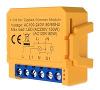 Modulo dimmer Smart For ZigBee, 12 bande con APP e controllo vocale per un'esperienza di illuminazione domestica personalizzata (per ZigBee 1Gang)