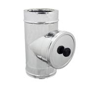 MODULO D'ISPEZIONE INOX DOPPIA PARETE - TUBO CANNA FUMARIA - TUTTE LE MISURE
