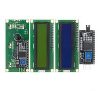 Modulo display LCD 1602 16x2 caratteri I2C LCD Shield 5V con contrasto regolabile e retroilluminazione blu o giallo verde compatibile con per Arduino e per Raspberry per Pi (B)