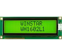 Modulo Display LCD, 16x2, Giallo / Verde - WINSTAR