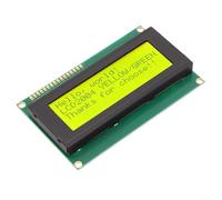 Modulo display LCD 20 x 4 2004 con retroilluminazione blu e gialla, schermo a caratteri 5 V per progetti fai da te e integrazione MCU, 1 confezione (giallo)