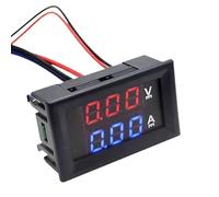 Modulo display LED da 0,28" DSN-VC288 Voltmetro amperometro DC 100V 10A di alta qualità LED blu + rosso Doppio voltmetro digitale