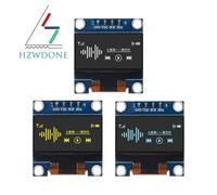 Modulo display OLED da 0,96 pollici SSD1306 I2C IIC SPI seriale 128X64 LCD 4 pin YellowBlue WhiteBlue per Arduino (intestazioni pin saldate)