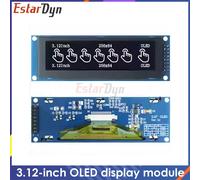 Modulo display OLED da 3,12 pollici SSD1322 256x64 per Arduino STM32 Raspberry Pi, interfaccia SPI I2C con intestazione pin pre-saldata