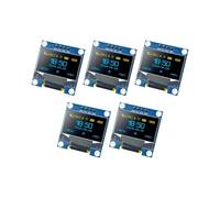 Modulo Display OLED I2C da 5 Pezzi da 0,96 Pollici per Raspberry PI Modulo Display Autoluminoso Seriale 128x64 Pixel IIC