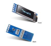 Modulo display OLED I2C Modulo display OLED I2C SSD1306 da 0,91 pollici Driver schermo OLED I2C bianco/Blu DC 3,3 V ~ 5 V per Arduino