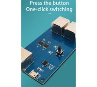 Modulo distributore 2 in 1 uscita a banda larga per cavo di rete interno/esterno con commutatore di porta Gigabit Ethernet