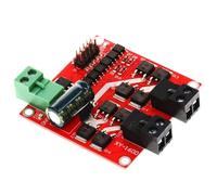 Modulo driver motore a doppio canale 160W 7A 12V 24V H-bridge L298 Segnale di controllo logico Accoppiatore ottico PWM Drive Frenatura di retromarcia(2pcs)