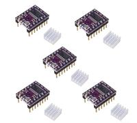 Modulo driver motore passo-passo per Drv8825, risoluzioni a 6 passi con interfaccia lattina, protezione termica e sovracorrente, PCB a 4 strati per progetti Reprap per stampante 3D, viola
