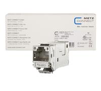Modulo E-DAT METZ CONNECT Keystone Cat.6A Jack 180°, confezione da 12 NEW