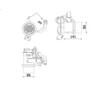 Modulo EGR MAHLE CE 14 000P per VW SCIROCCO III (137, 138) 2 2013-2017