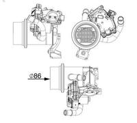 Modulo EGR MAHLE CE 18 000P VW CC B7 (358) 2 2011-2016