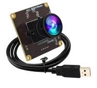 Modulo fotocamera 5MP Global Shutter 50fps USB per computer UVC USB2.0 Lightburn fotocamera per incisore laser ad alta velocità PC fotocamera alta 1440P 60fps grandangolare 100° per Live Streaming