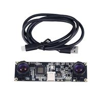 Modulo fotocamera USB, sincronizzazione a doppia lente da 1 MP 720P Grandangolo 100 gradi Ricostruzione 3D Gamma VR, per applicazioni binoculari e streaming
