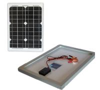 MODULO FOTOVOLTAICO PANNELLO SOLARE 30W 12V CELLE SILICIO PINZE BATTERIA CAMPER
