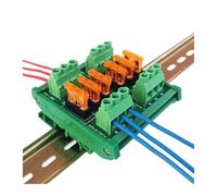 Modulo Fusibile, Compatibile Con Parti Su Guida DIN | Modulo Fusibile A 6 Canali. Supporto For Terminale A Vite. Fusibili Automatici Mini/medi. 5-32 V CA/CC.