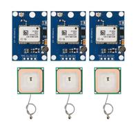 Modulo GPS GY-NEO6MV2,QIQIAZI GPS Modulo con controllo di volo dell'antenna, Modulo di controllo di volo GPS con Modulo di posizione GPS super potente MWC IMU APM2 per Arduino (3 pezzi)