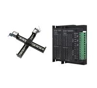 Modulo guida lineare XY XZ Foratura libera e installazione Passo 1-12 mm, Kit driver motore passo-passo for guide lineari da tavolo(XY TB6600,300MM pitch 6mm)